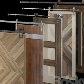 Rails for sliding doors